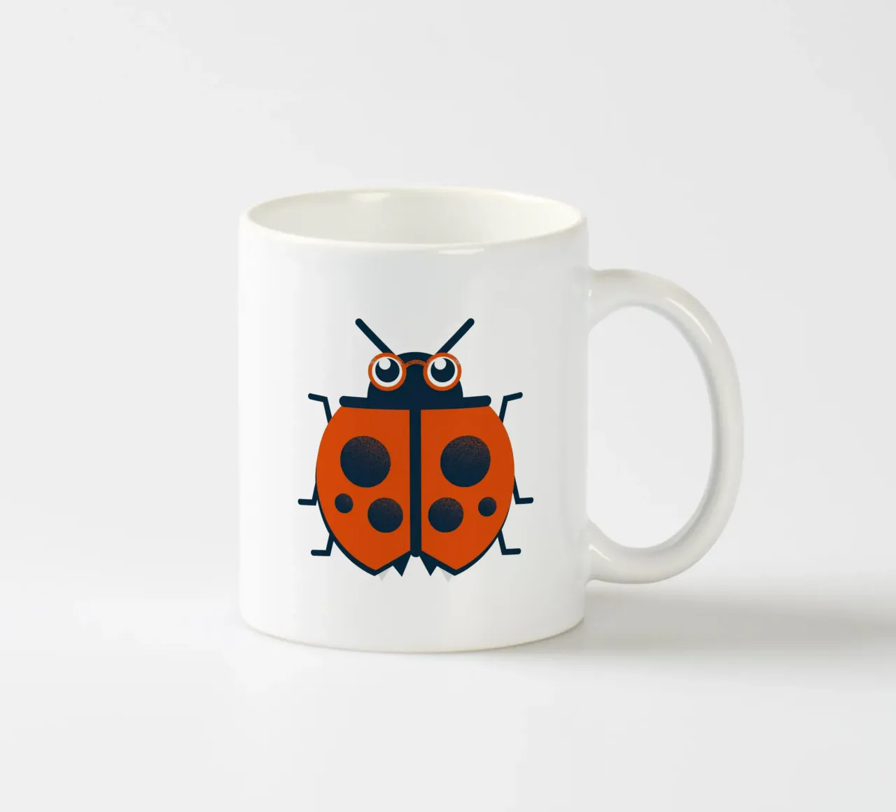 Coccinella - La coccinella fortunata tazza in ceramica da 2fevrierArtStudio
