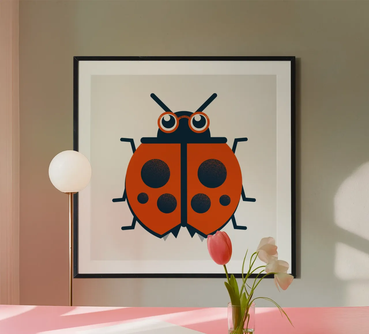 Coccinella - La coccinella fortunata carta hahnemühle da 2fevrierArtStudio