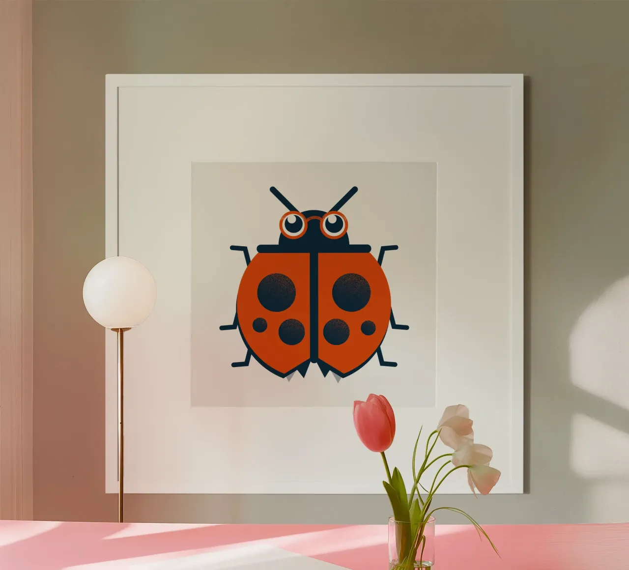 Coccinella - La coccinella fortunata carta hahnemühle da 2fevrierArtStudio