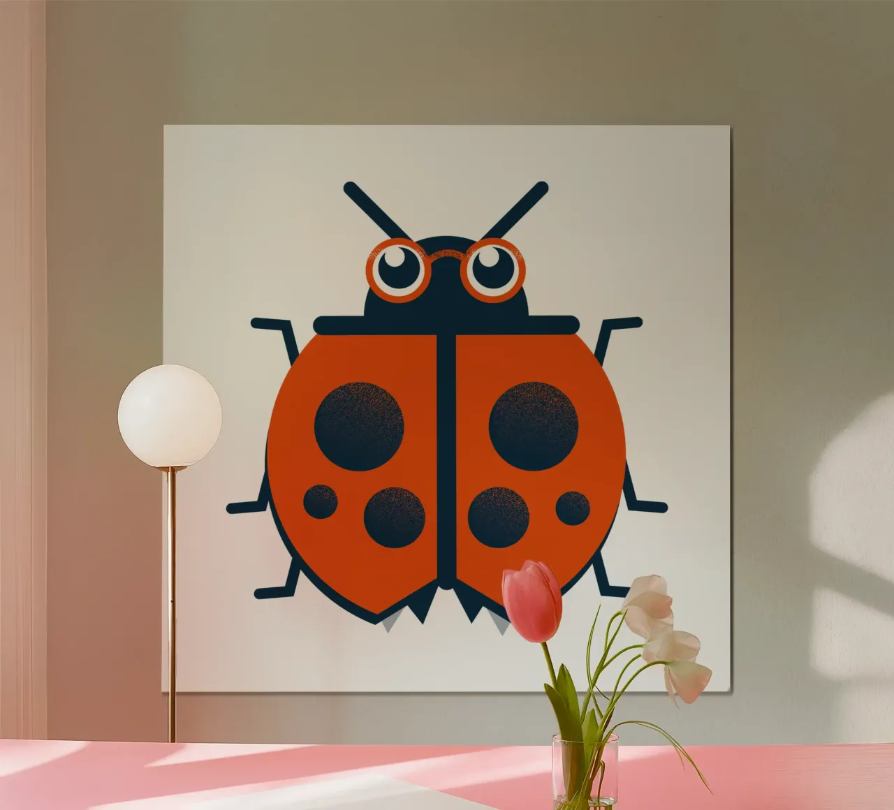 Coccinella - La coccinella fortunata carta hahnemühle da 2fevrierArtStudio