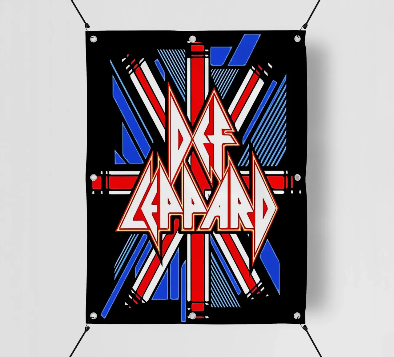 Def Leppard 3 Arte telo in pvc da music soul