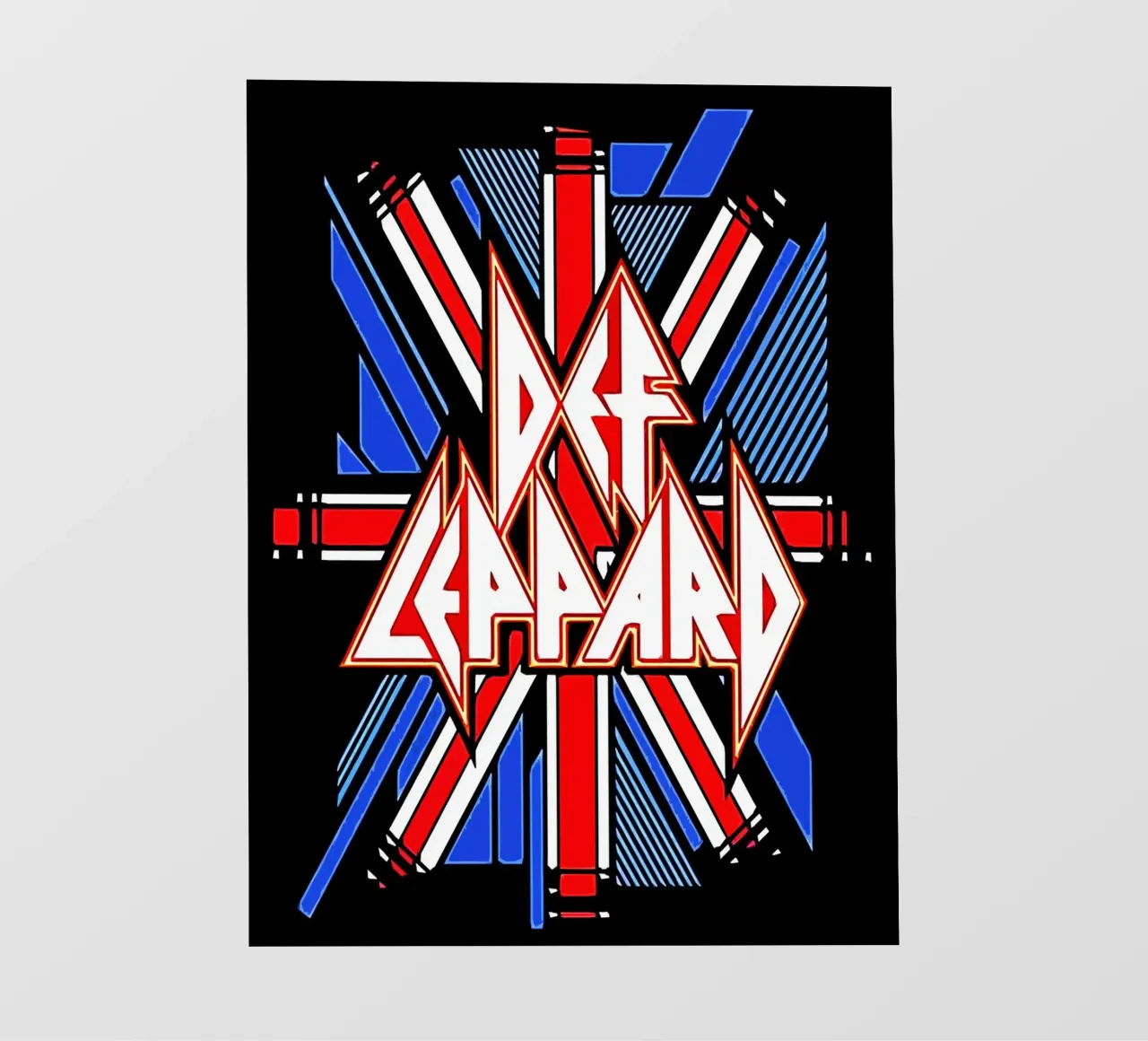 Def Leppard 3 Arte telo in pvc da music soul