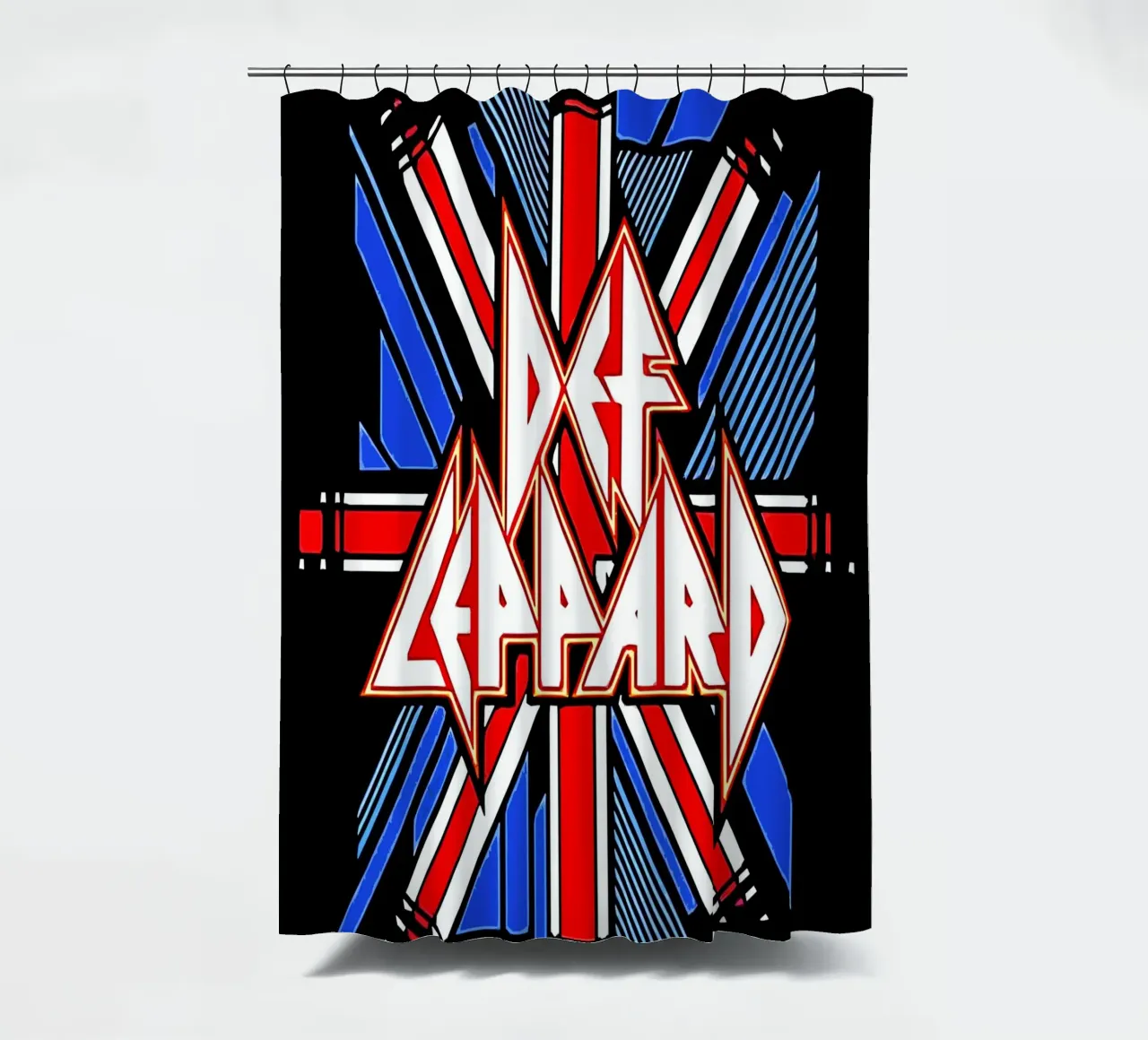 Def Leppard 3 Kunst Duschvorhang von music soul