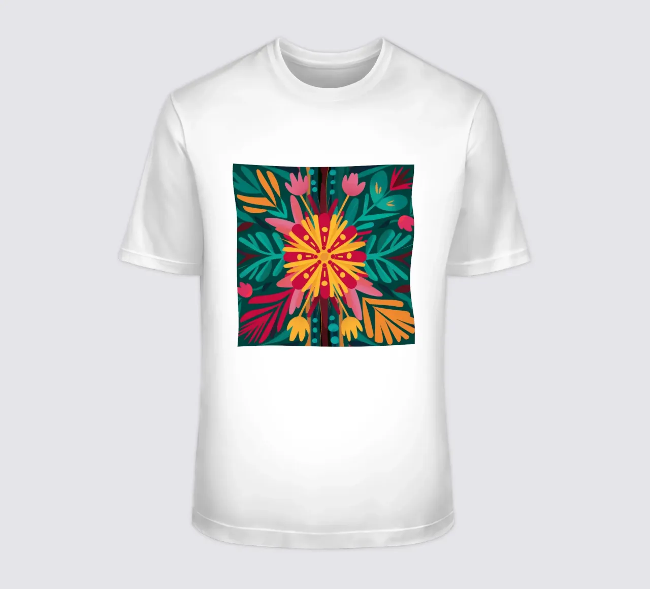 Kaleidoscope Bloom Burst t-shirt by Lune Dreams