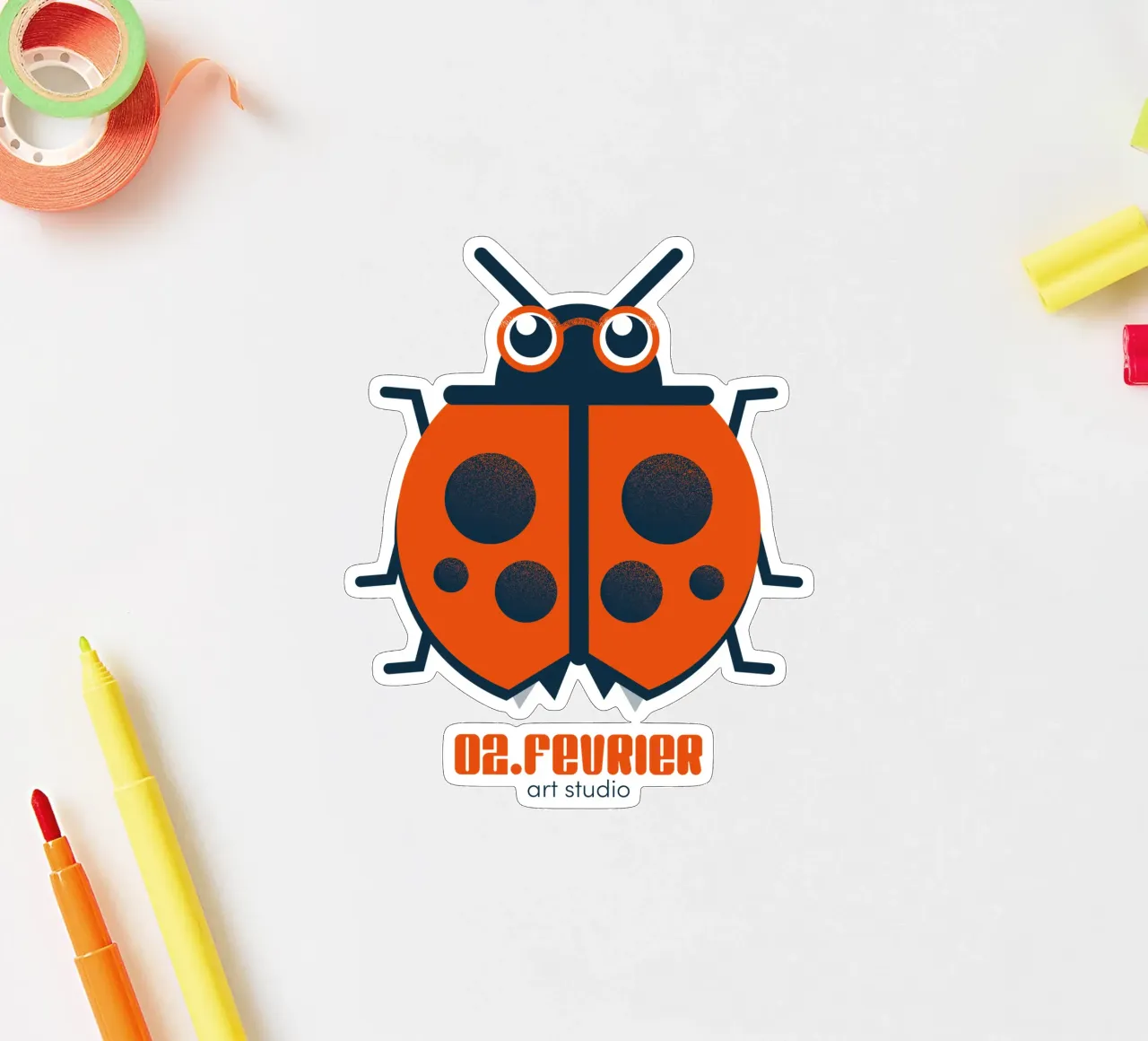 Ladybug - signature sticker by 2fevrierArtStudio