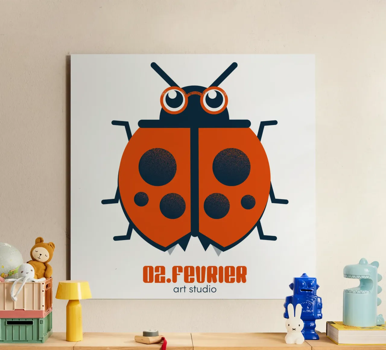 Coccinella - firma alluminio dibond da 2fevrierArtStudio