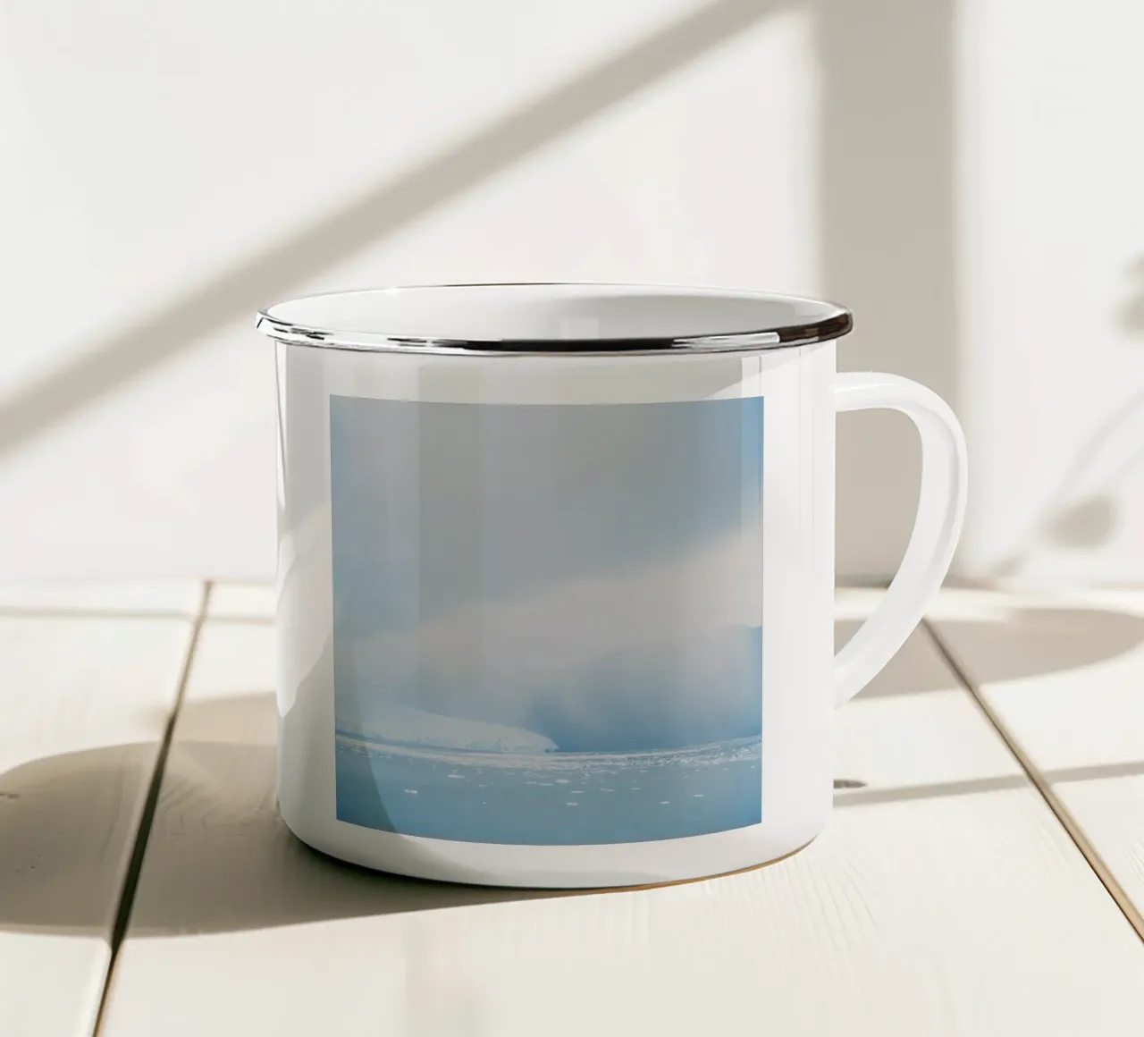 Glacier at the End of the World enamel mug by KISSA STUDIO