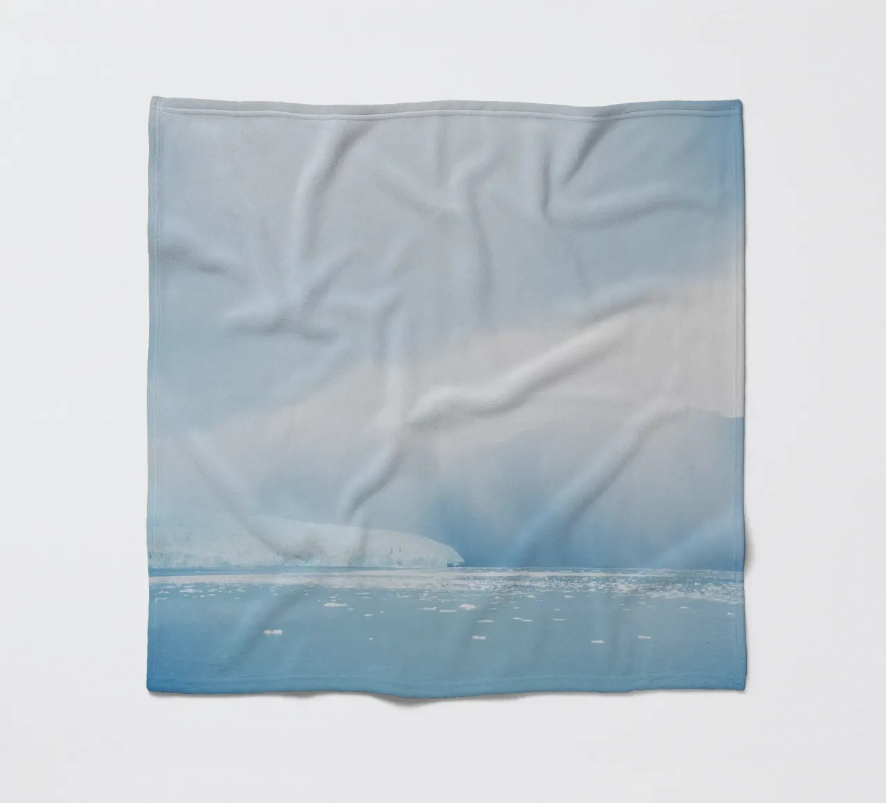 Glacier at the End of the World fleece blanket by KISSA STUDIO