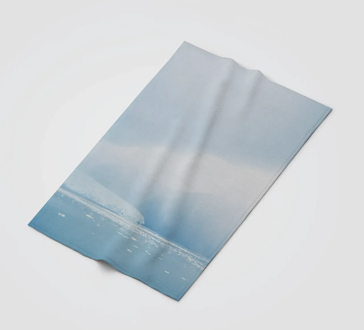 Glacier at the End of the World fleece blanket by KISSA STUDIO