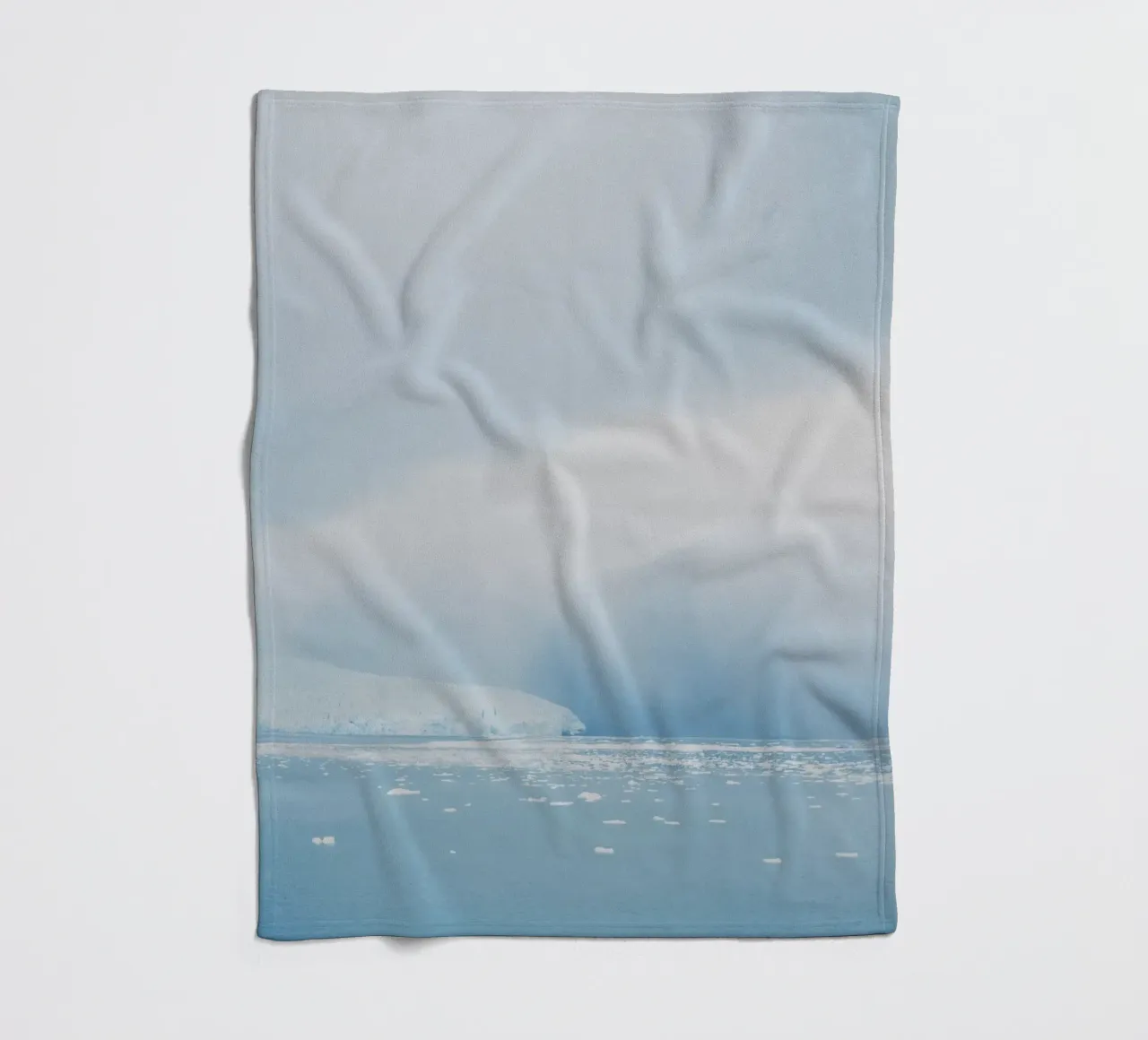 Glacier at the End of the World fleece blanket by KISSA STUDIO