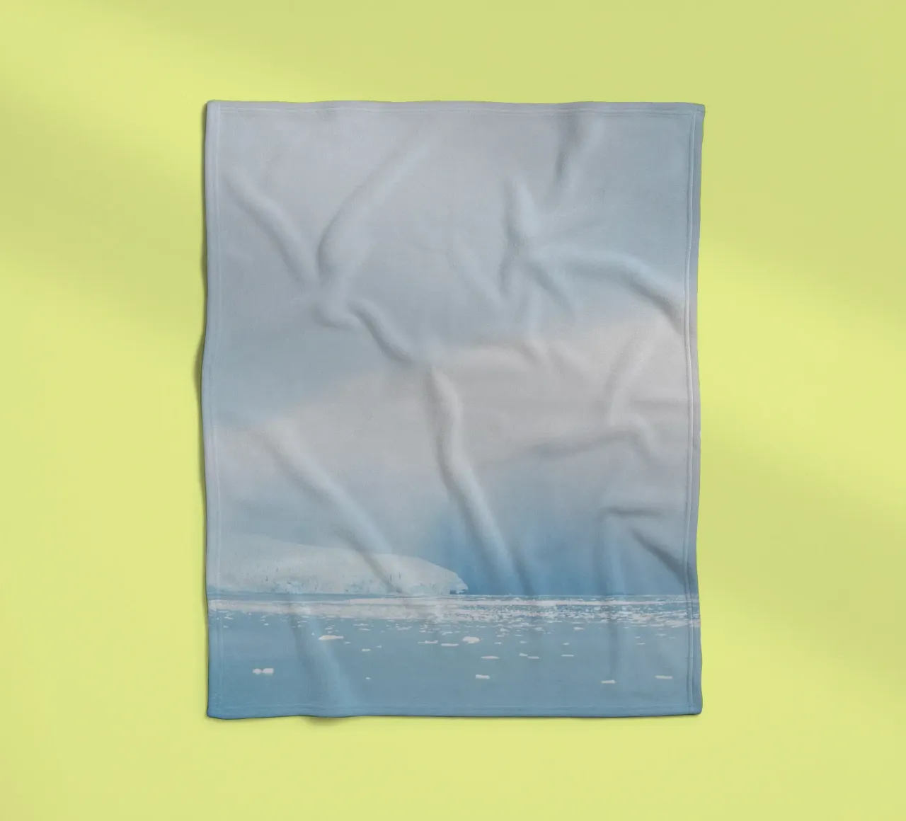 Glacier at the End of the World fleece blanket by KISSA STUDIO
