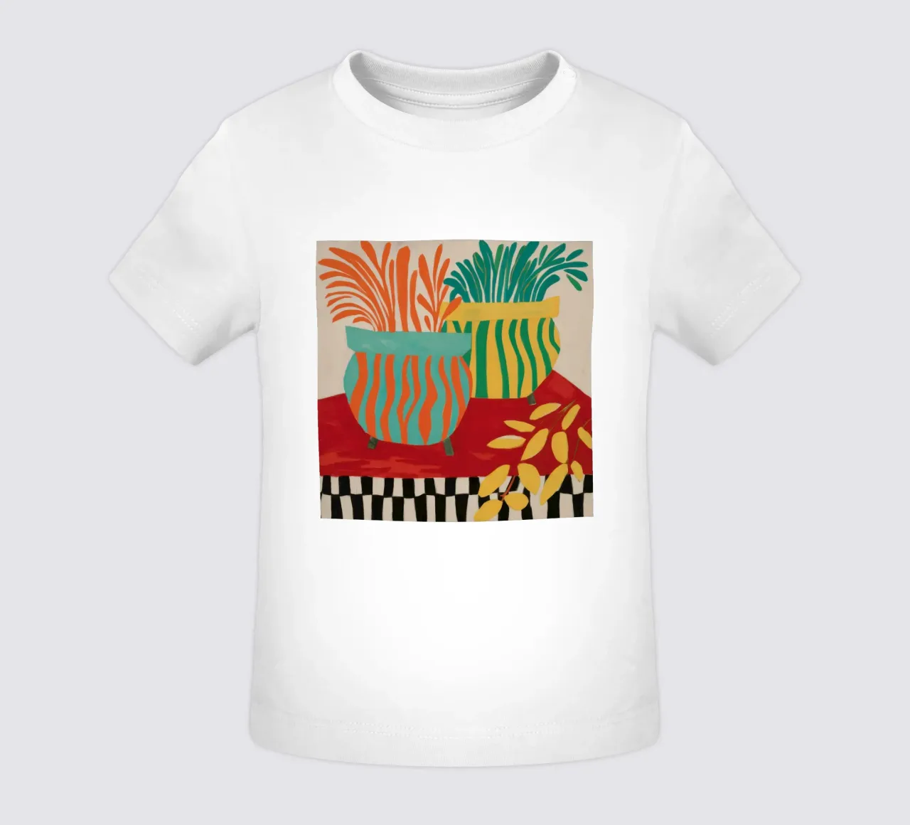 Tavolo a scacchi Tropics maglietta neonato da Lune Dreams