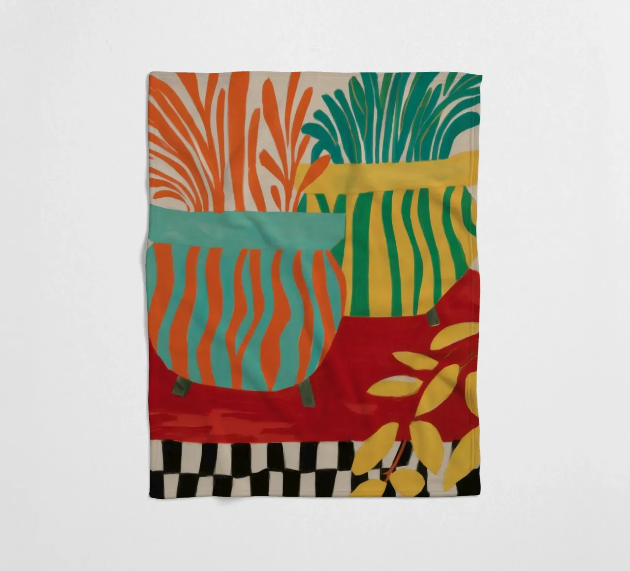 Tavolo a scacchi Tropics coperta in pile da Lune Dreams