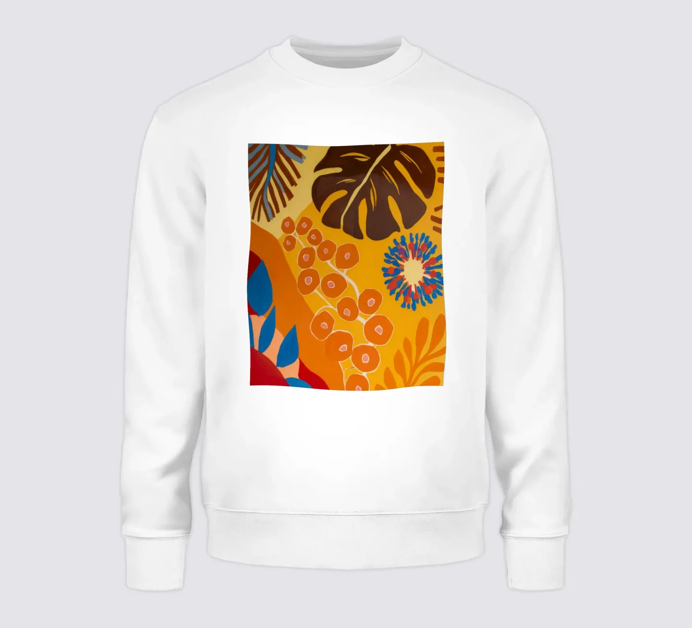 Orange Patterned Bloom felpa da Lune Dreams