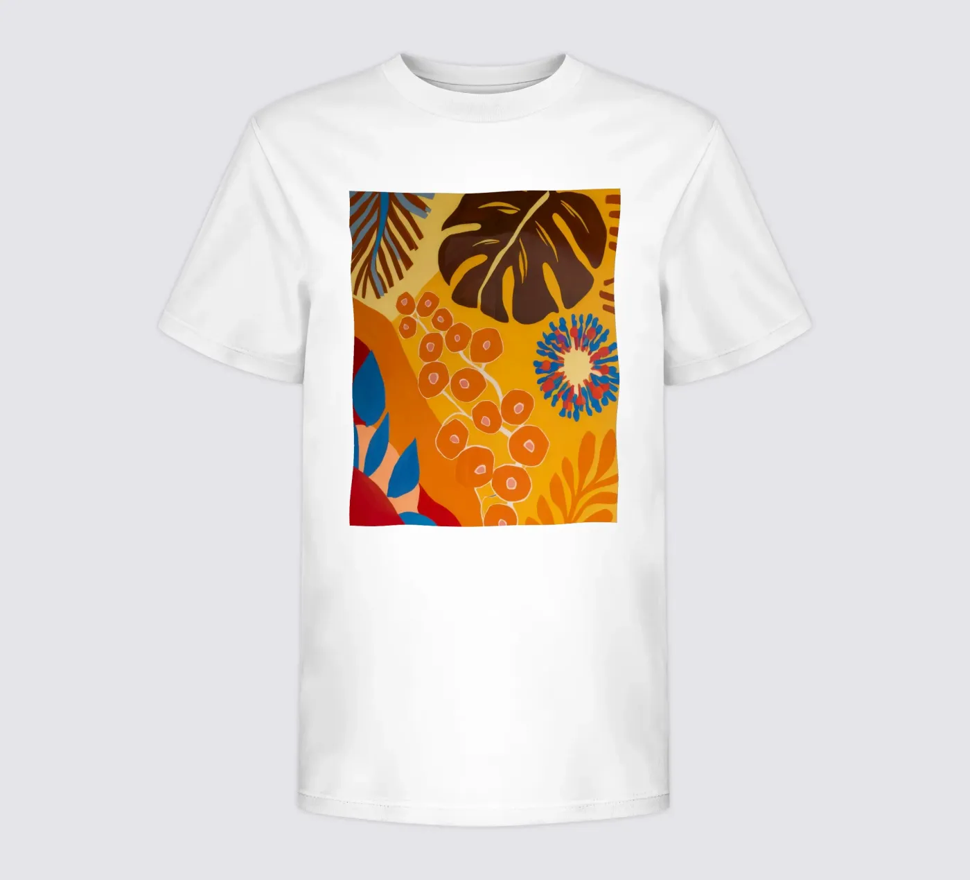 Orange Patterned Bloom t-shirt bambini da Lune Dreams