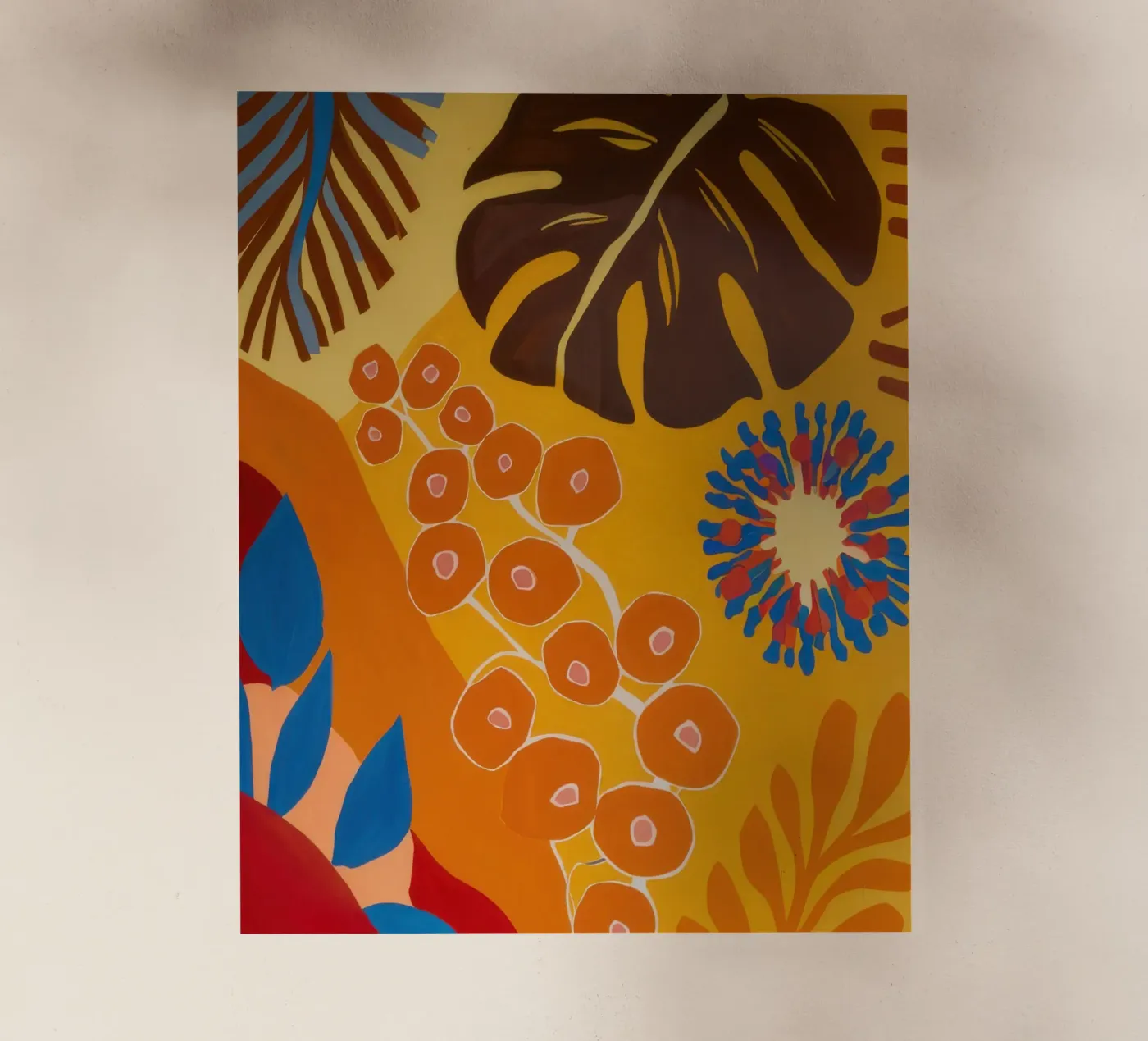 Fiore a motivi arancioni pellicola backlit da Lune Dreams