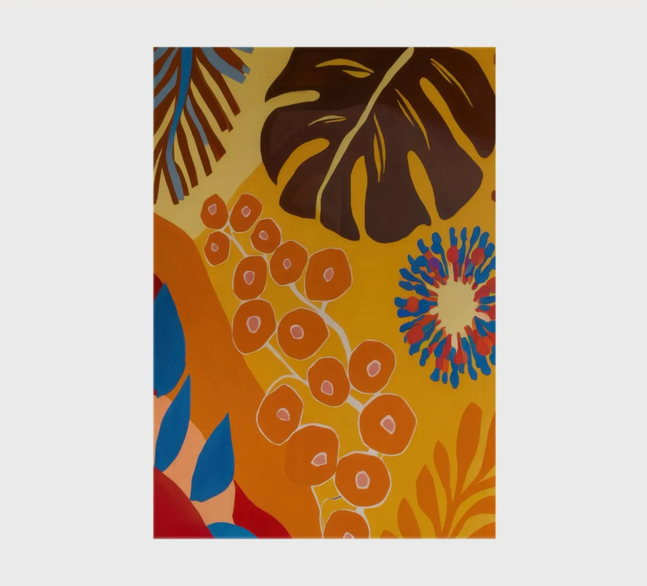 Orange Patterned Bloom notebook by Lune Dreams