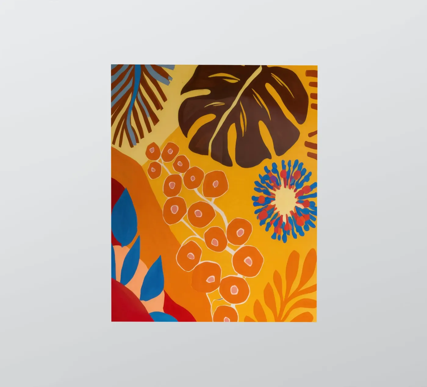 Orange Patterned Bloom sticker by Lune Dreams
