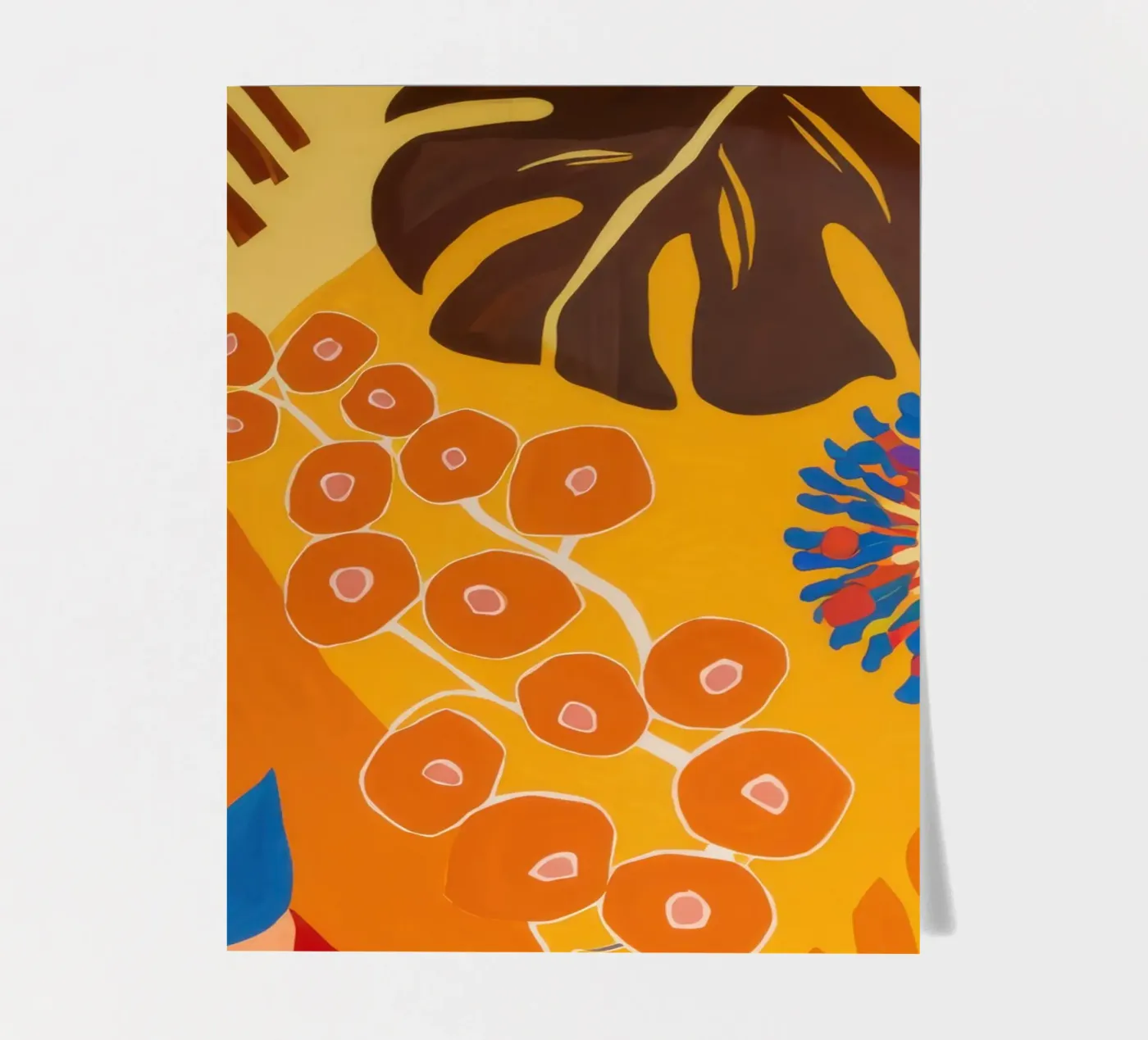 Orange Patterned Bloom stickervel van Lune Dreams