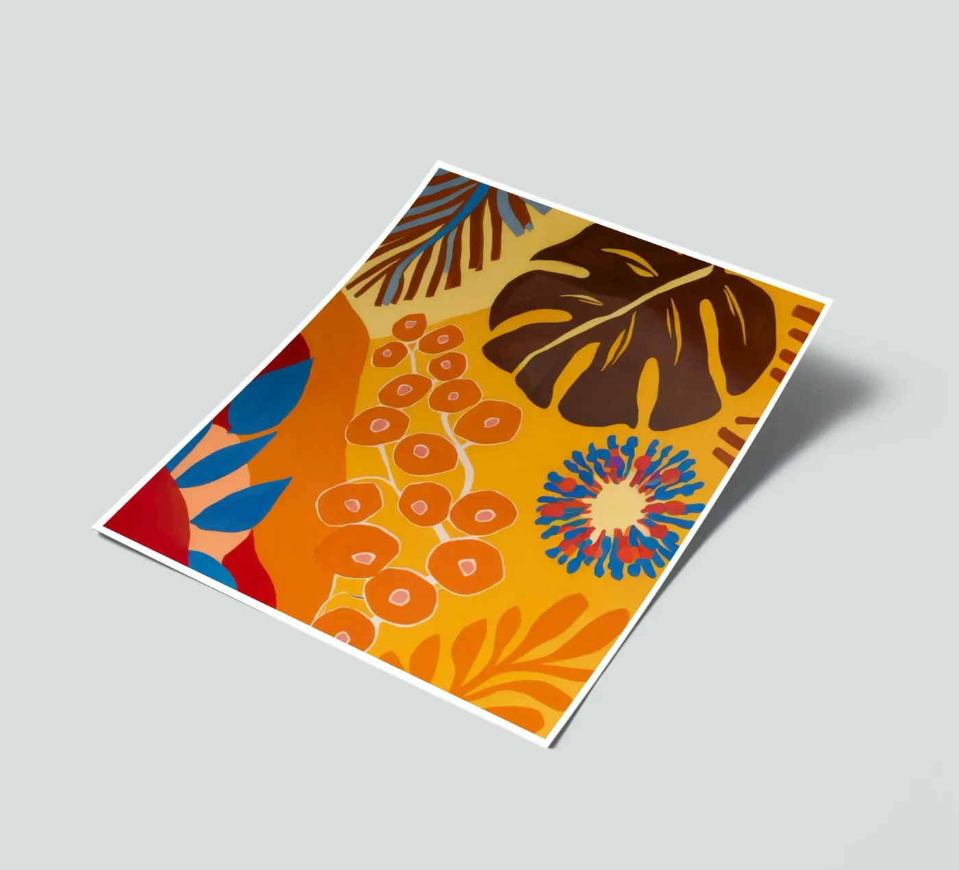 Orange Patterned Bloom stickervel van Lune Dreams