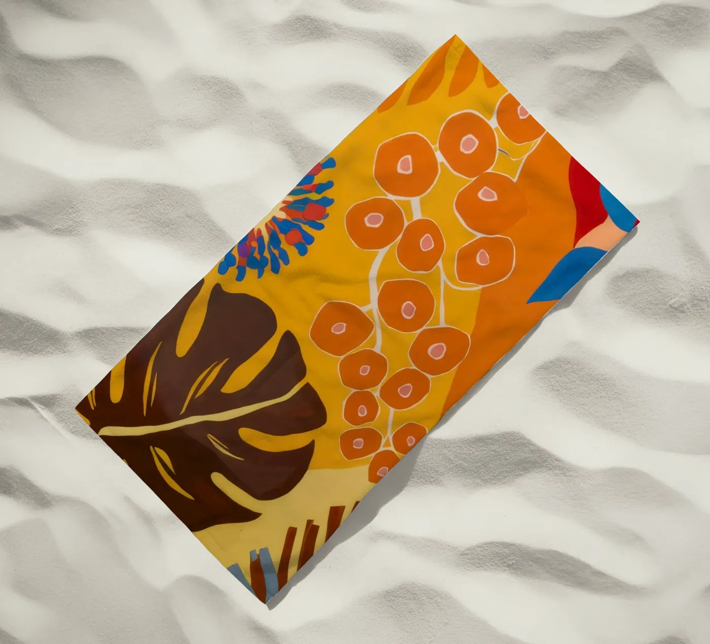 Orange Patterned Bloom telo mare da Lune Dreams