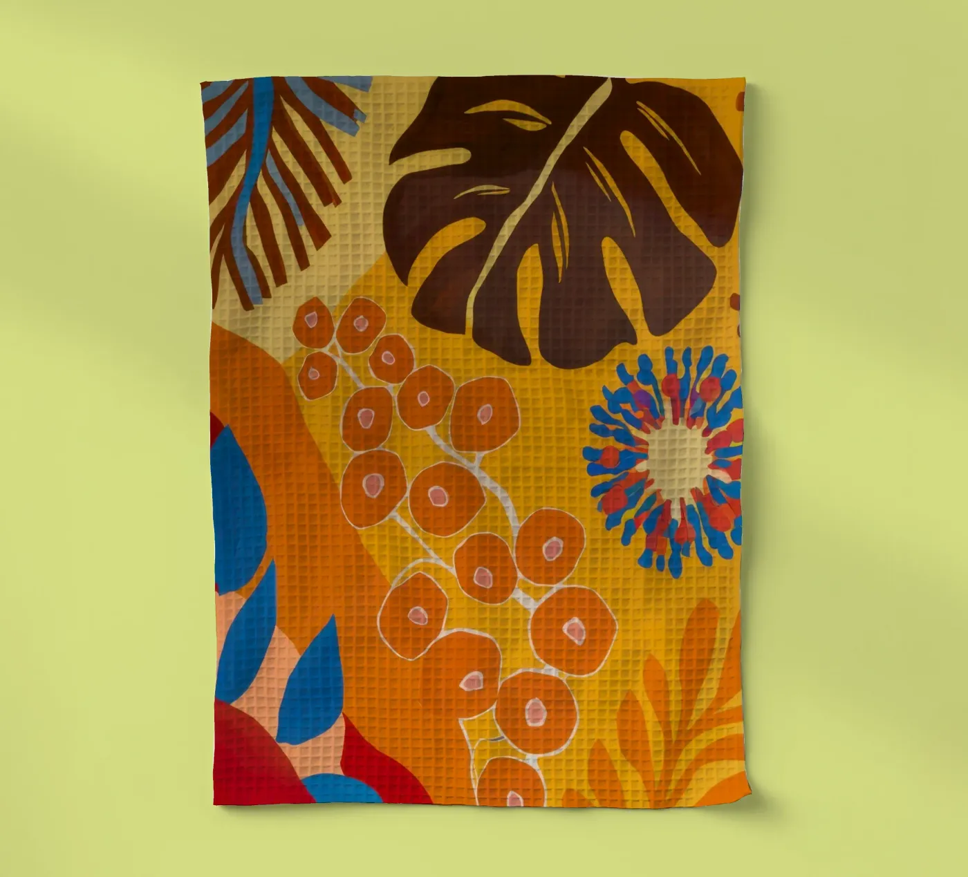 Orange Patterned Bloom torchon de Lune Dreams