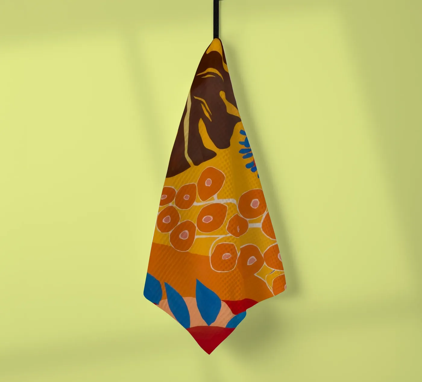 Orange Patterned Bloom torchon de Lune Dreams