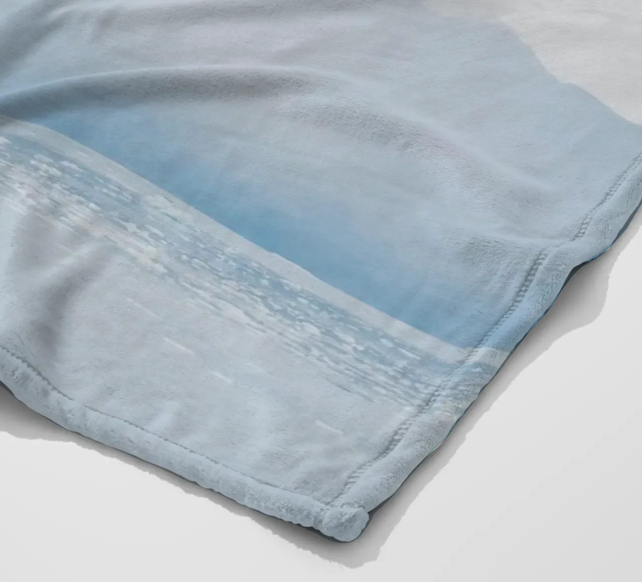 Glacier at the end of the world fleece blanket by KISSA STUDIO