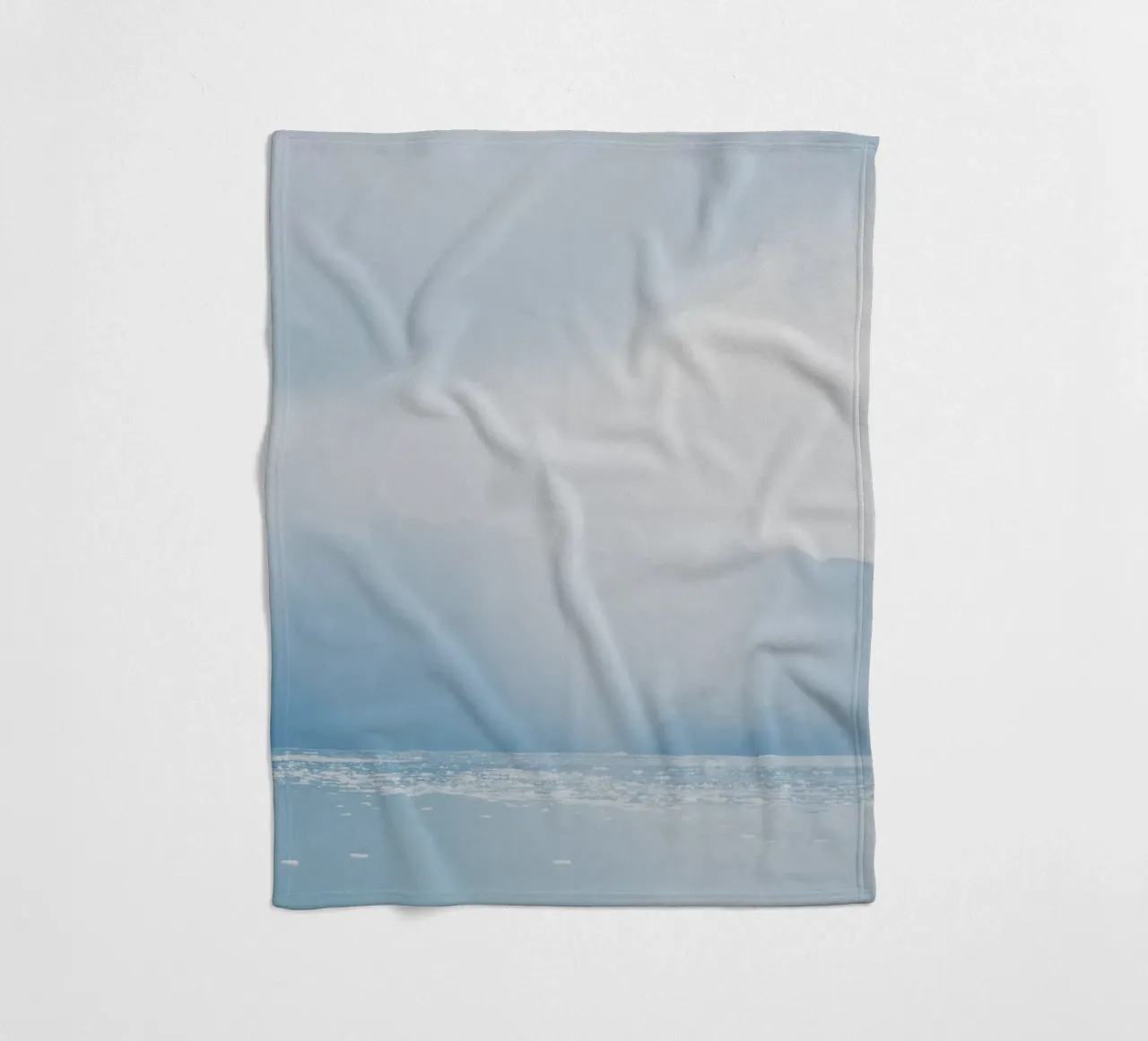 Glacier at the end of the world fleece blanket by KISSA STUDIO