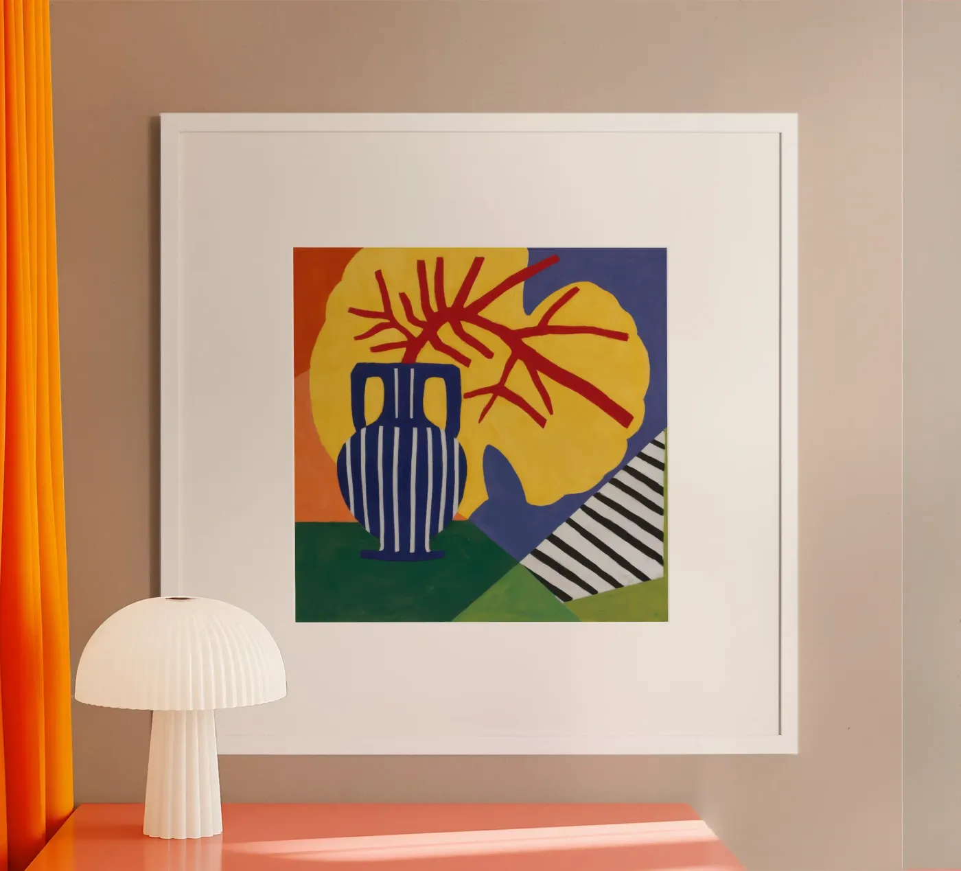 Wavy Table Pitcher poster by Lune Dreams