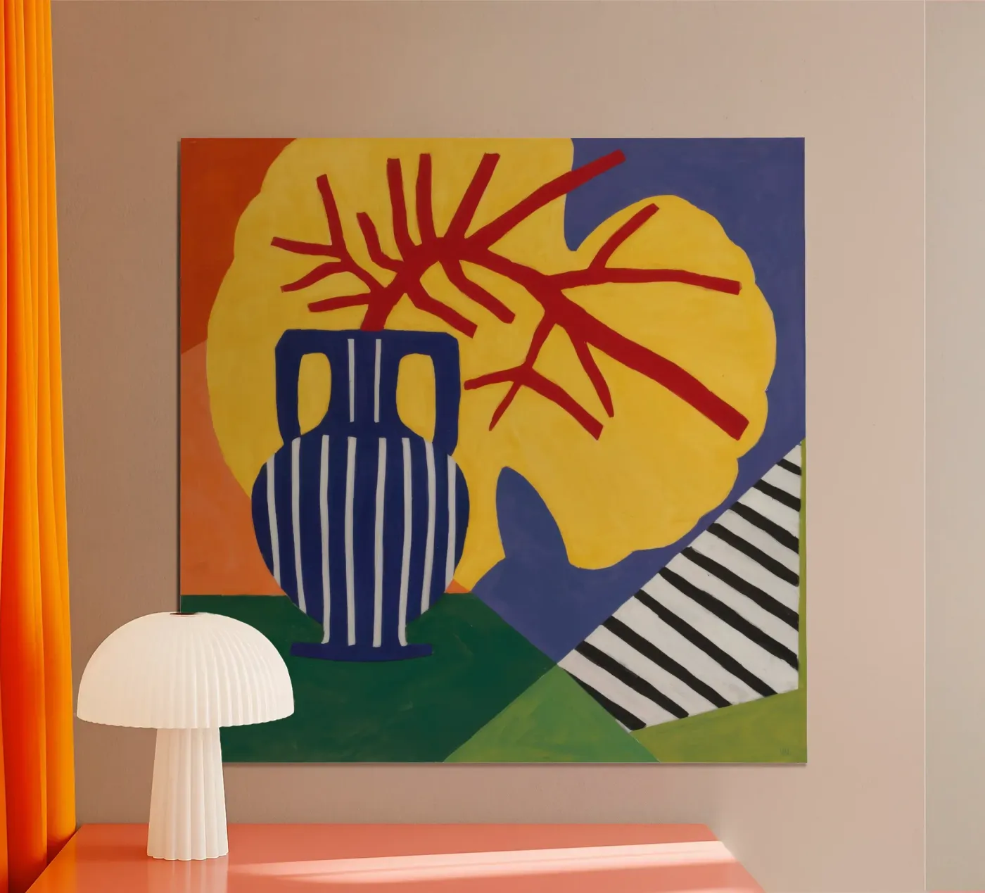 Wavy Table Pitcher poster by Lune Dreams