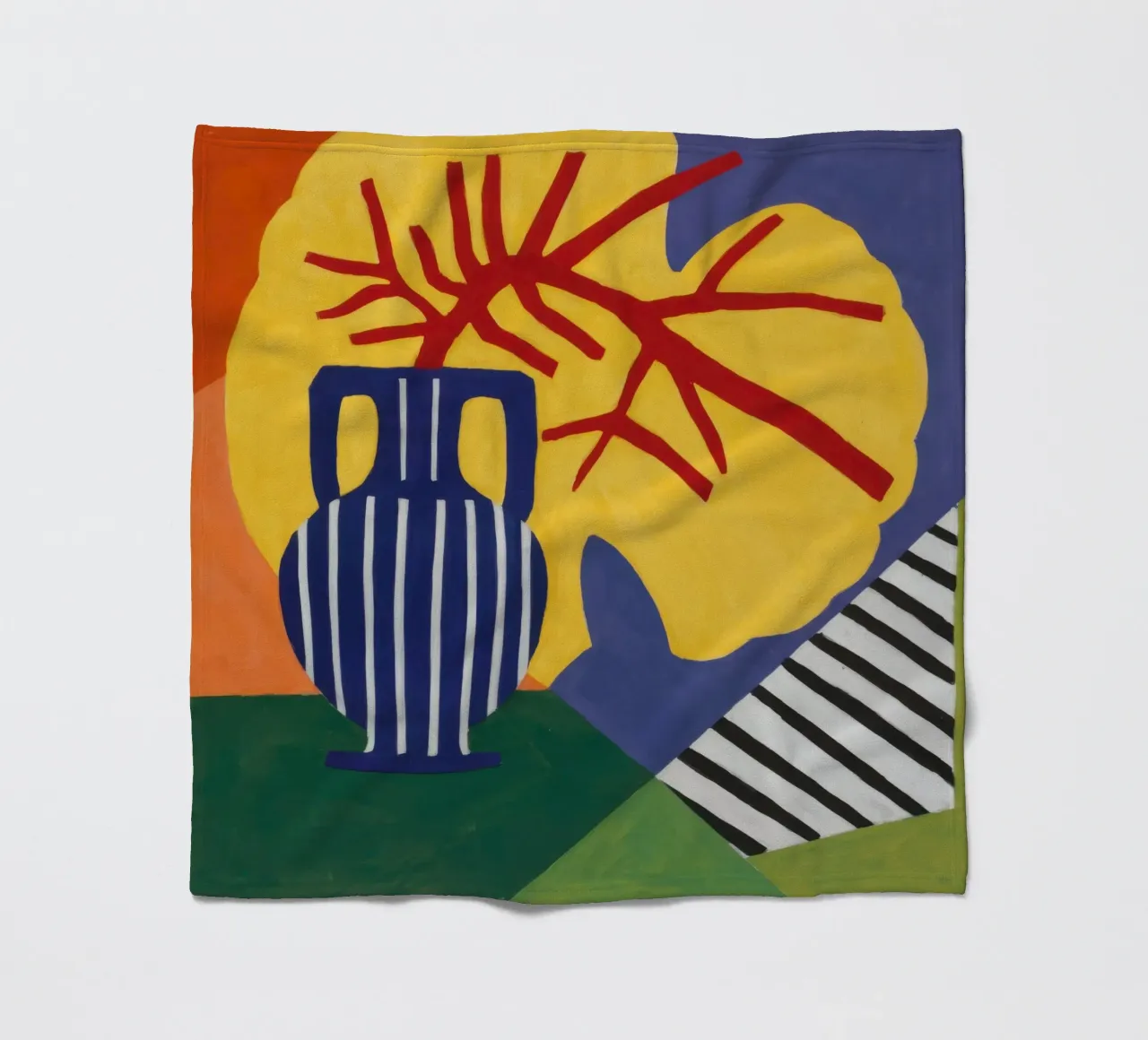 Wavy Table Pitcher fleece blanket by Lune Dreams