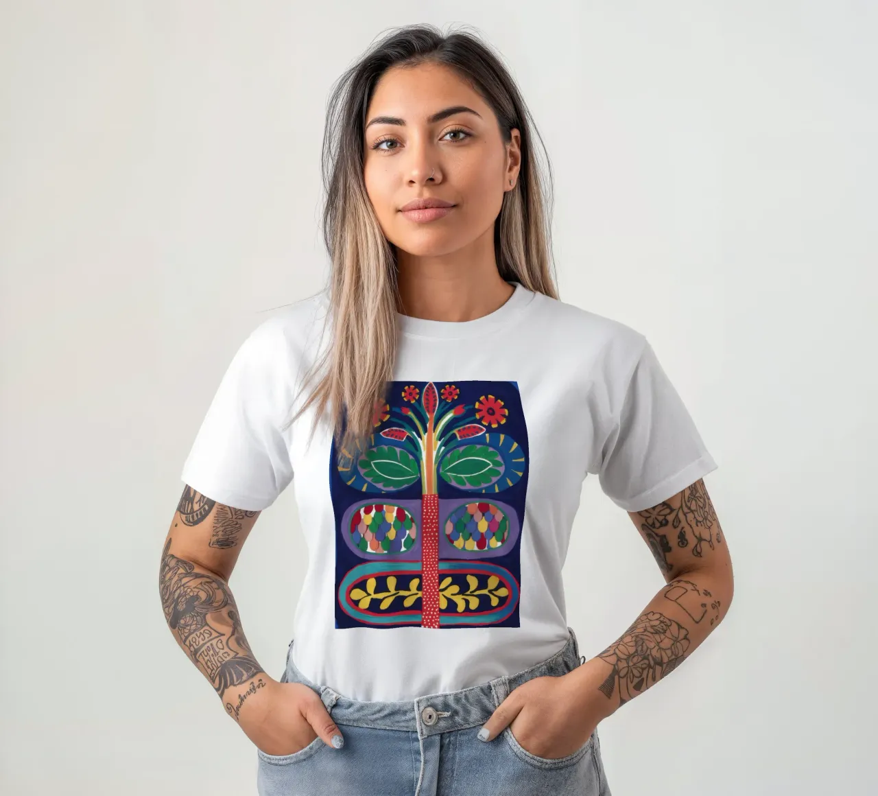 Symmetrical Life Tree t-shirt by Lune Dreams