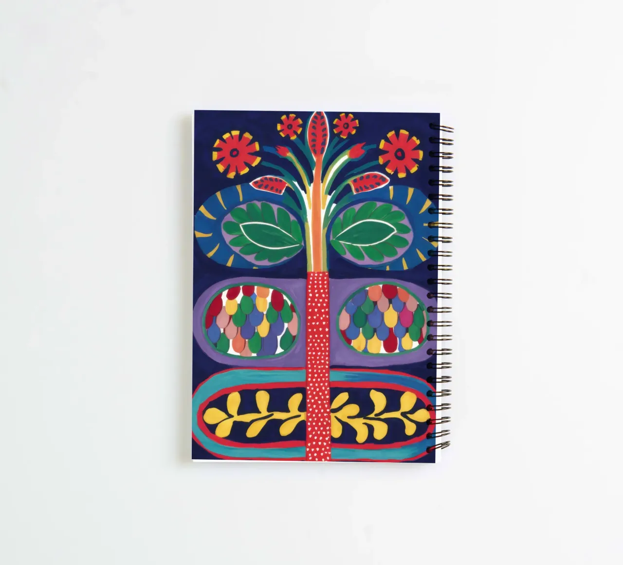 Symmetrical Life Tree spiral notebook by Lune Dreams