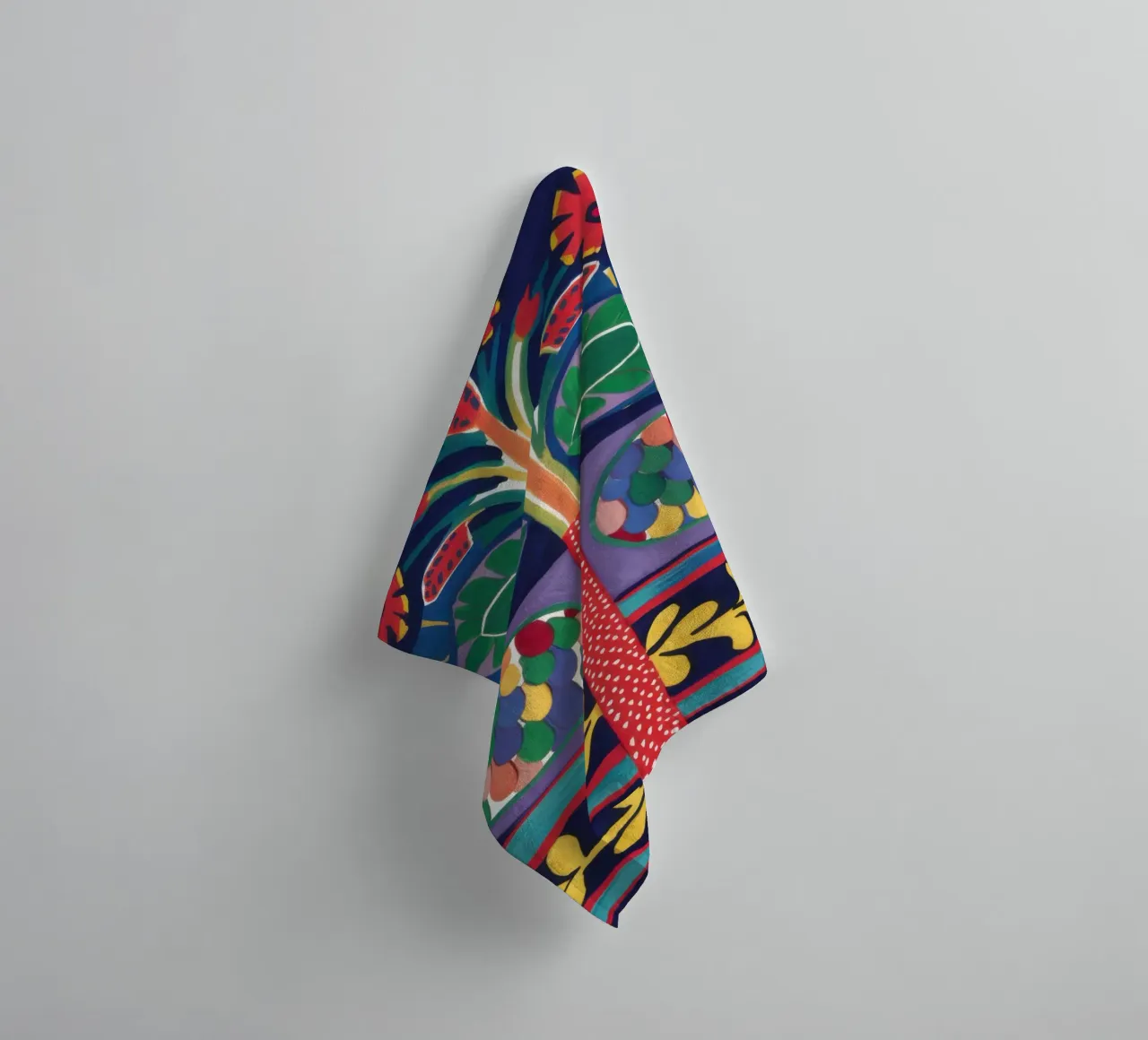 Symmetrical Life Tree towel by Lune Dreams