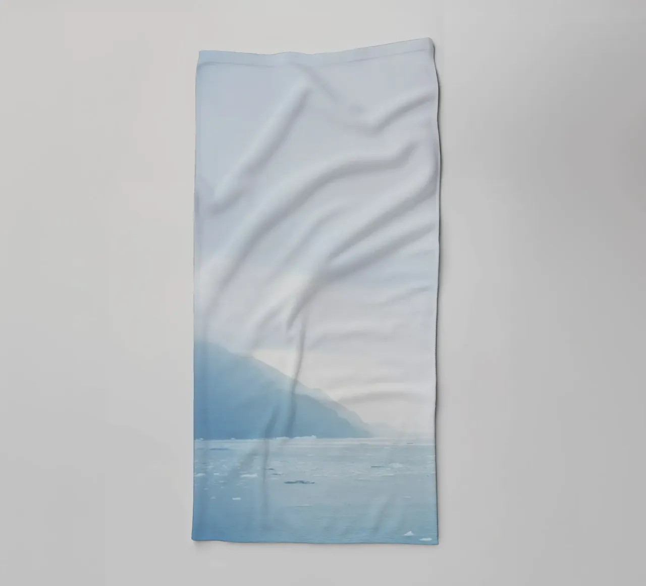 Glacier at the end of the world towel by KISSA STUDIO