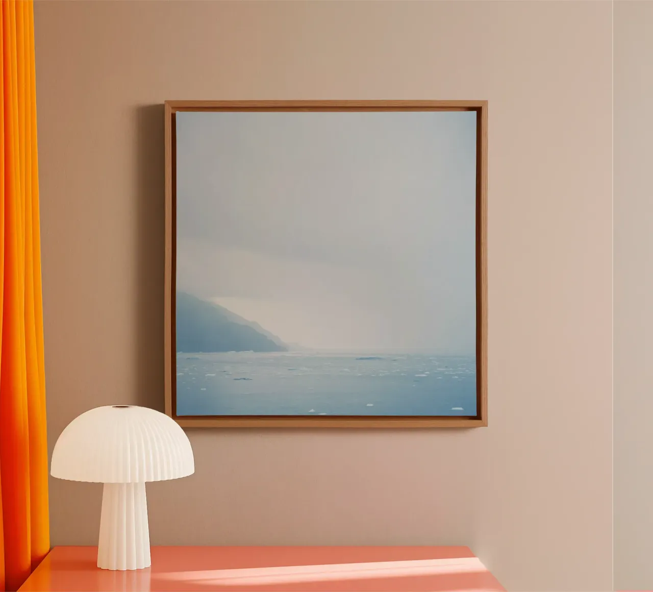 Glacier at the end of the world canvas by KISSA STUDIO