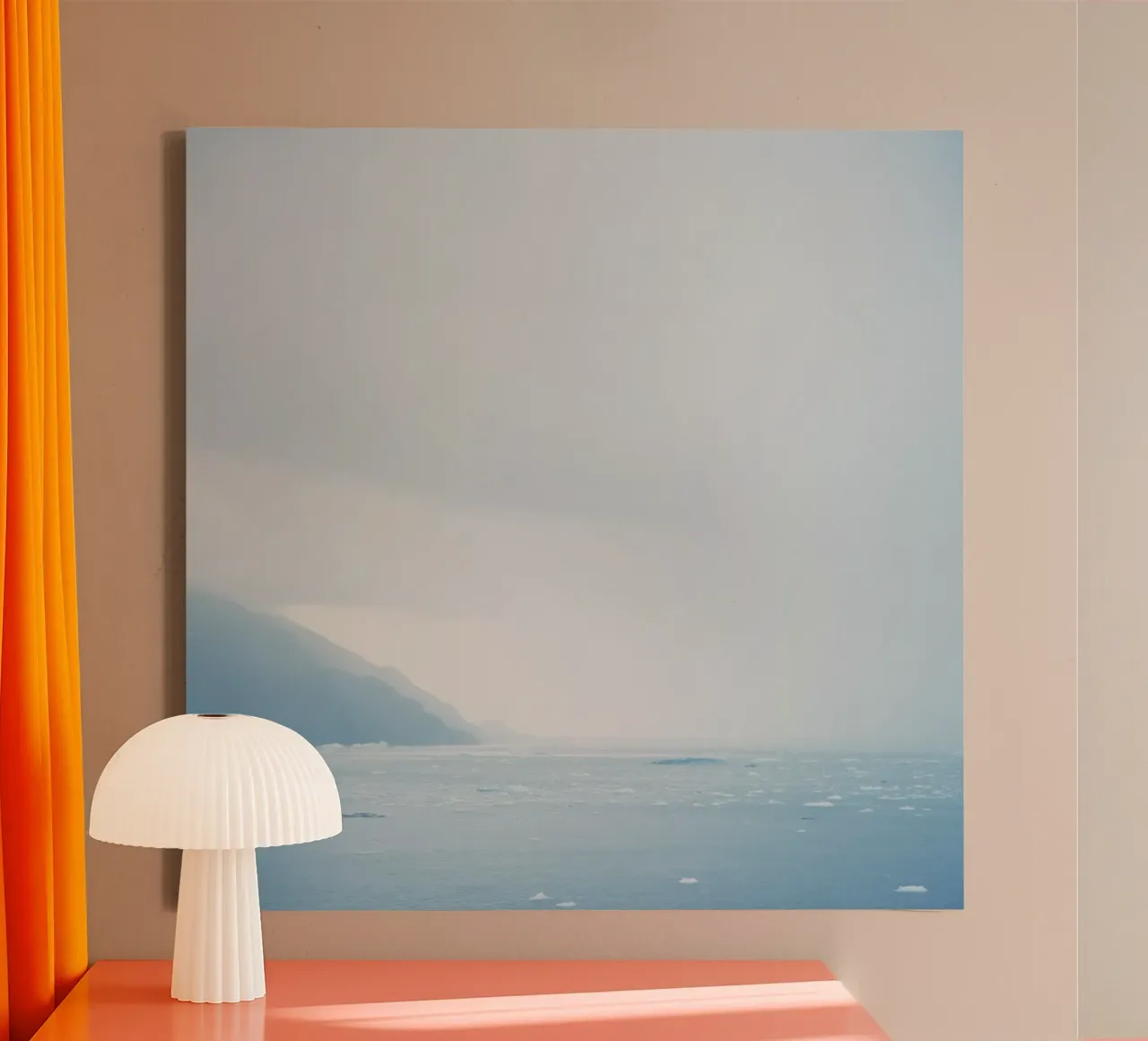 Glacier at the end of the world canvas by KISSA STUDIO