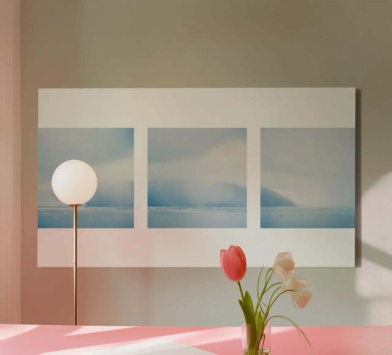 Glacier at the end of the world canvas by KISSA STUDIO