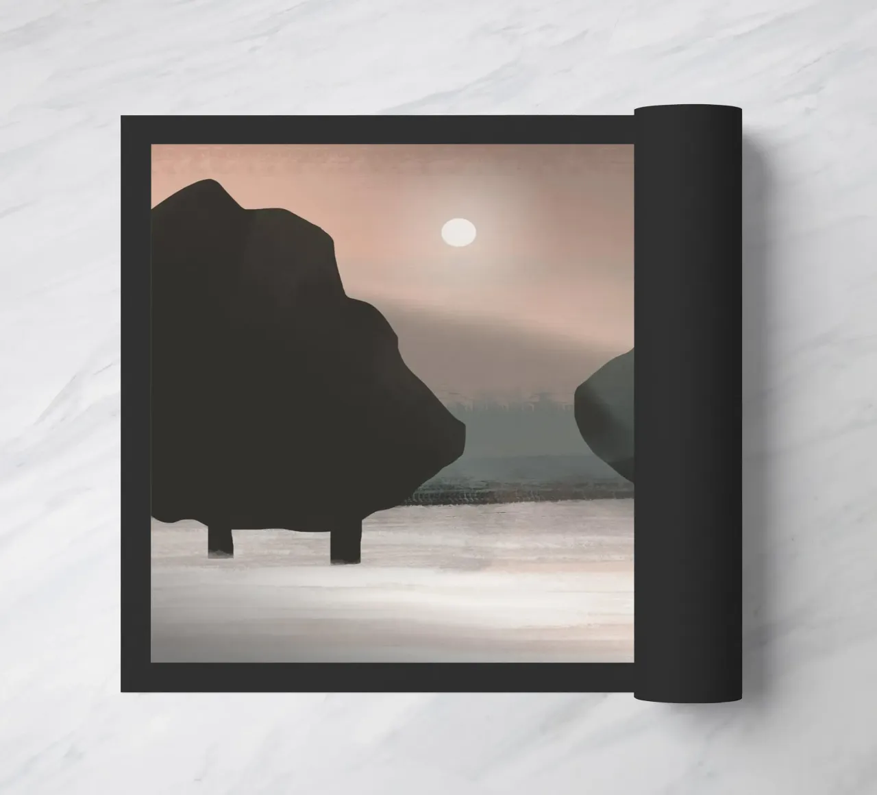 Winterzon deurmat van Little Dean