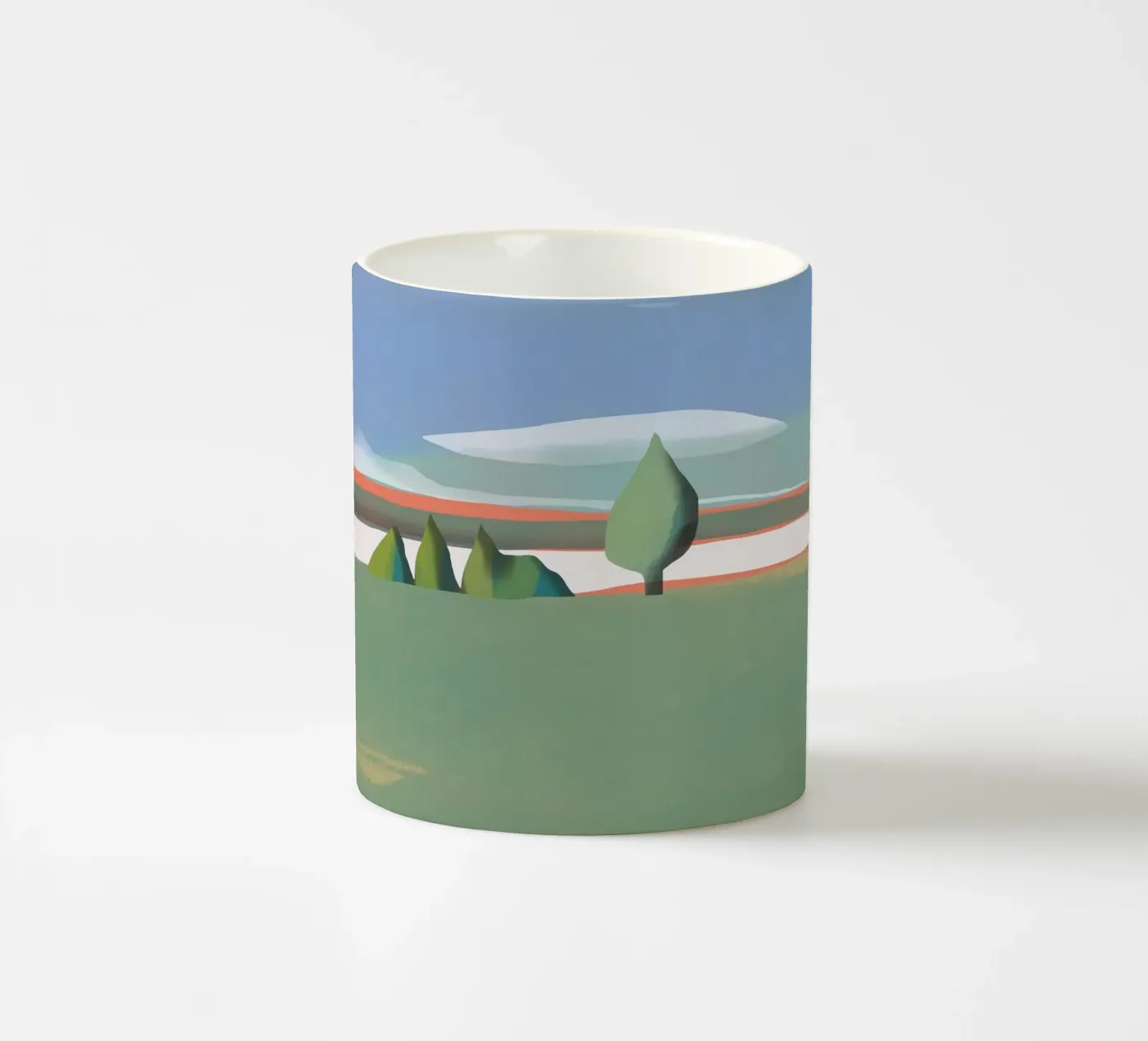 UFO cloud ceramic mug by Little Dean
