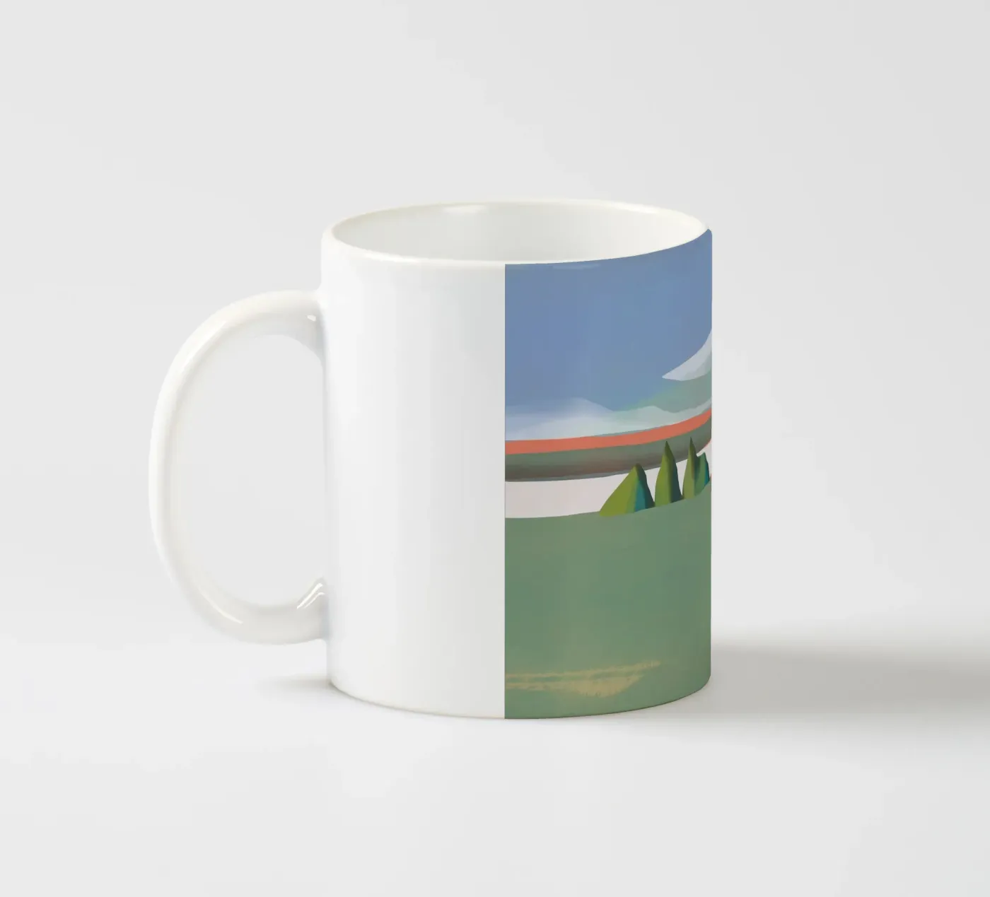 UFO cloud ceramic mug by Little Dean