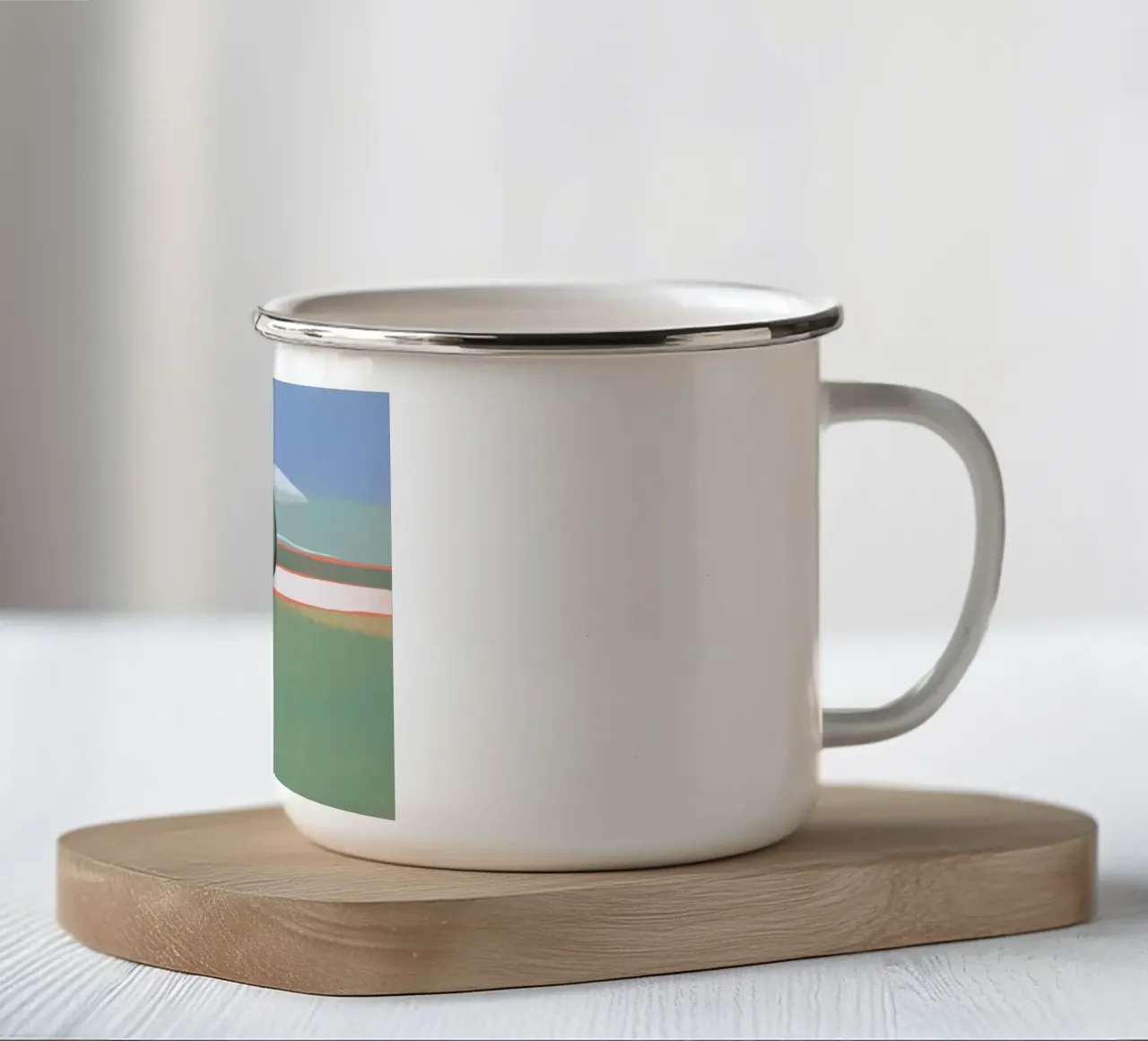 Nuvola di UFO tazza in smalto da Little Dean