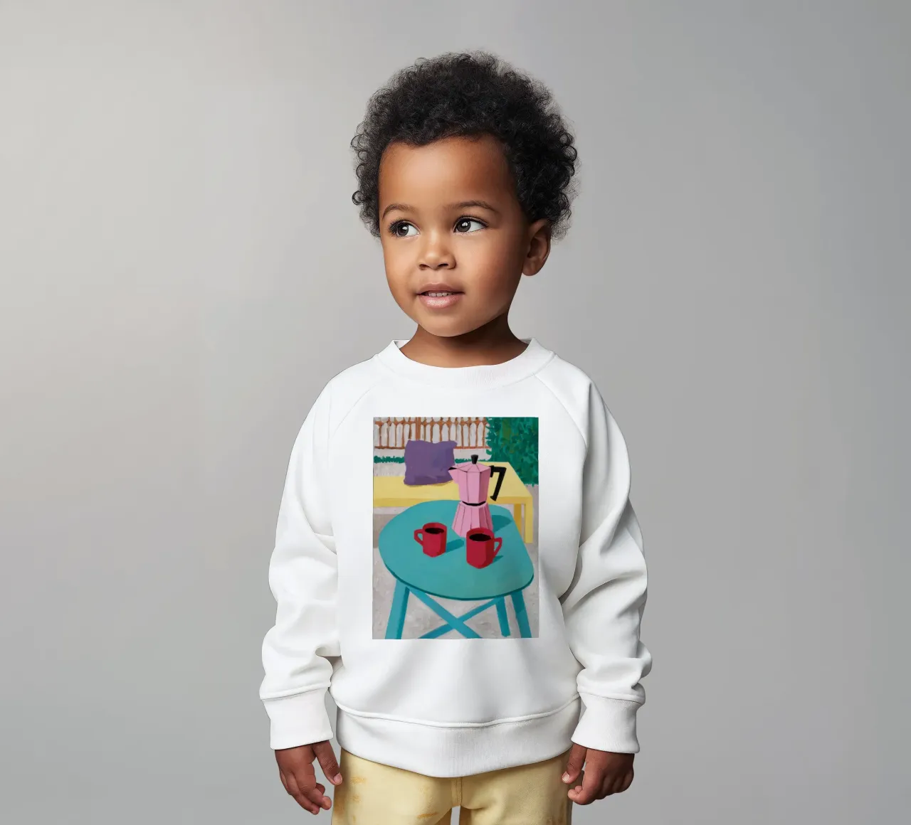 Mesa Turquesa Café sudadera de bebé de Lune Dreams