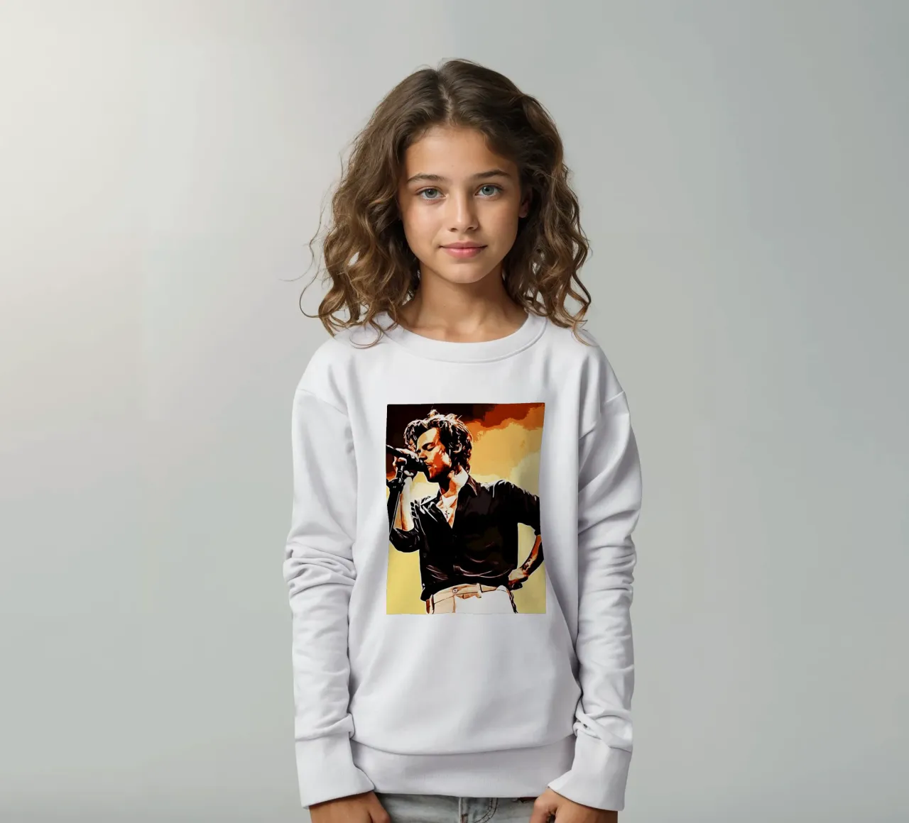 Harry Styles 1 Arte felpa bambino da music soul