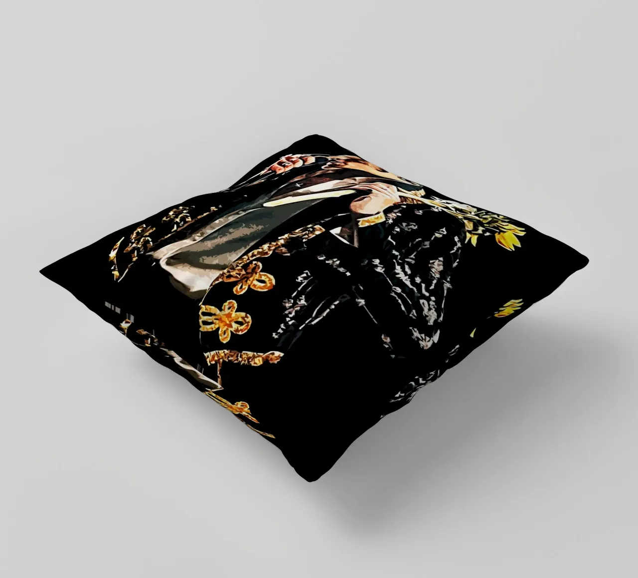 Harry Styles Art decorative cushion by music soul