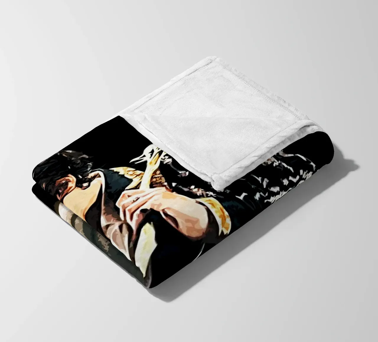 Harry Styles Art fleece blanket by music soul