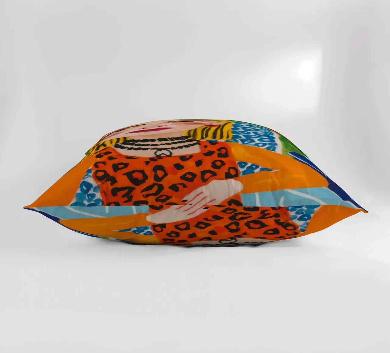 Leopard Print Poise decorative cushion by Lune Dreams