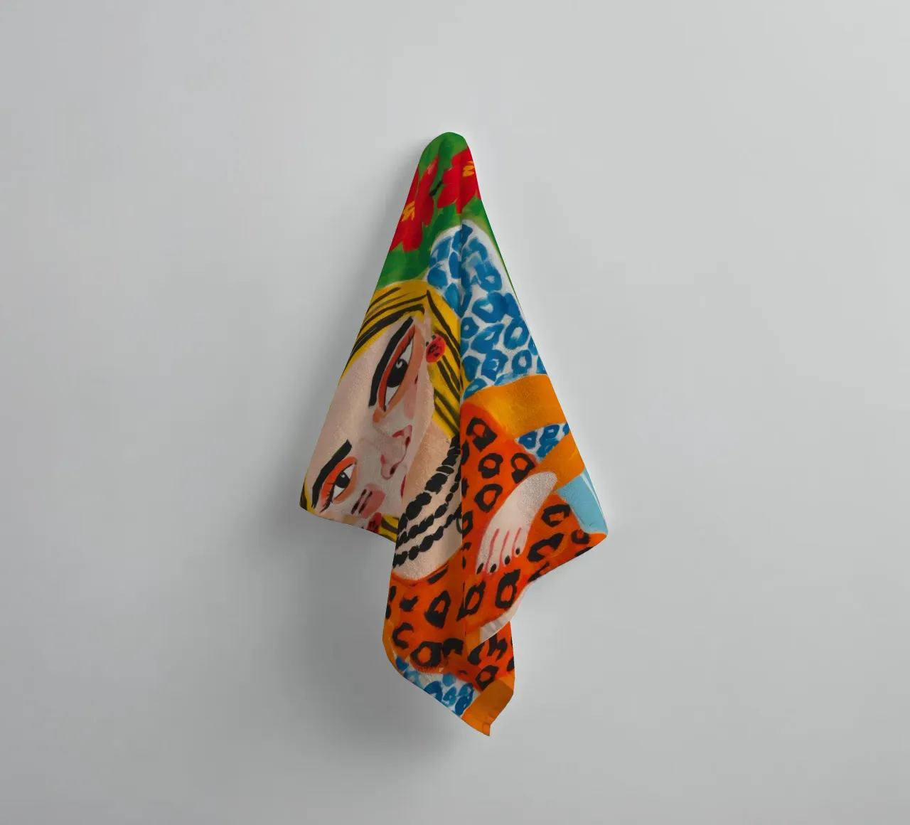 Leopard Print Poise towel by Lune Dreams