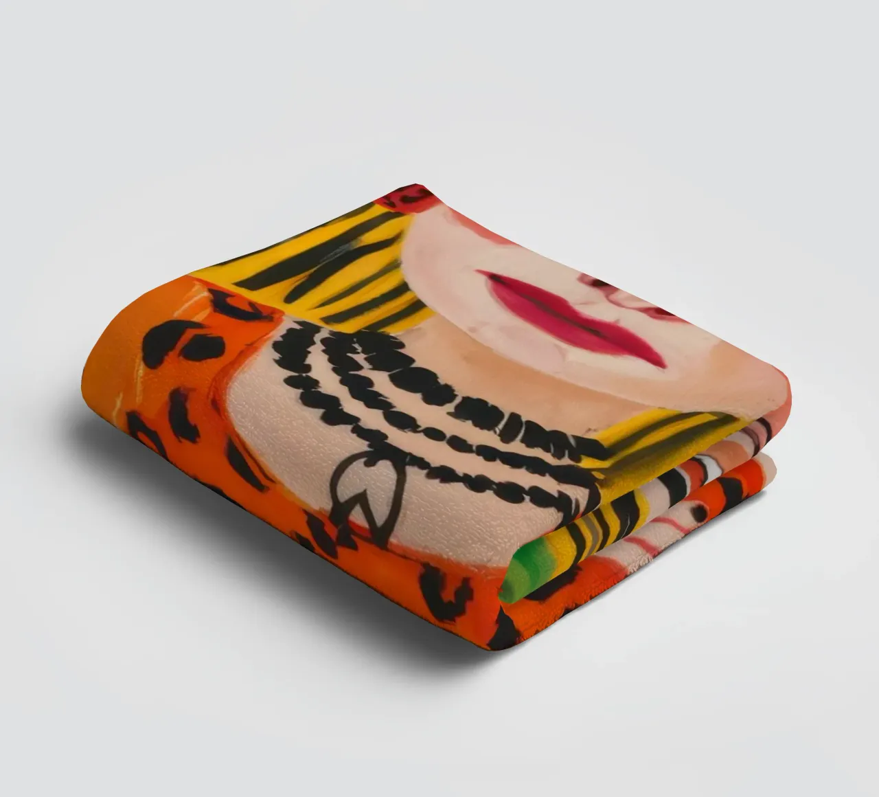 Leopard Print Poise towel by Lune Dreams